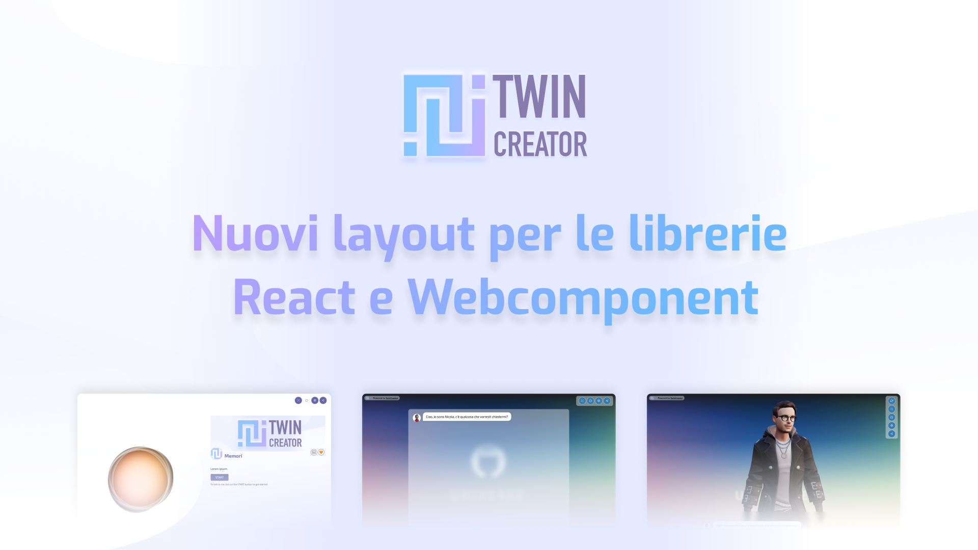 Nuovi layout per le librerie React e WebComponent
