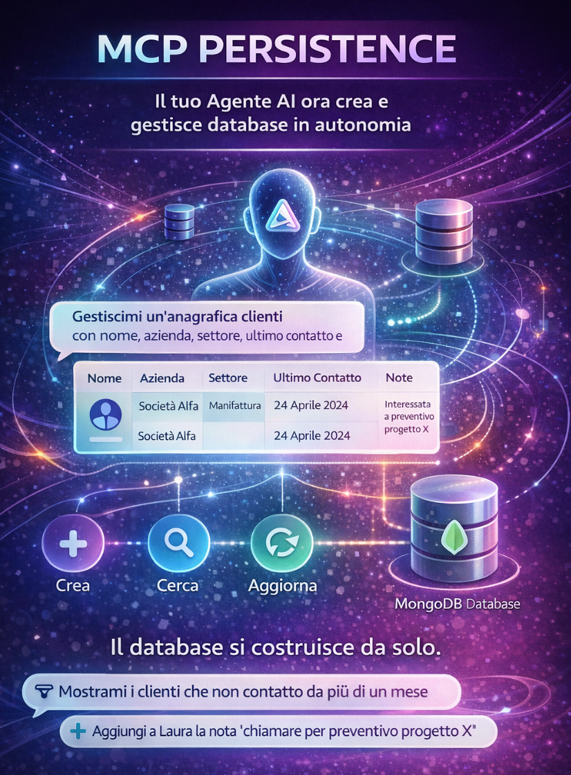 MCP Persistence: il tuo Agente AI ora crea e gestisce database in autonomia