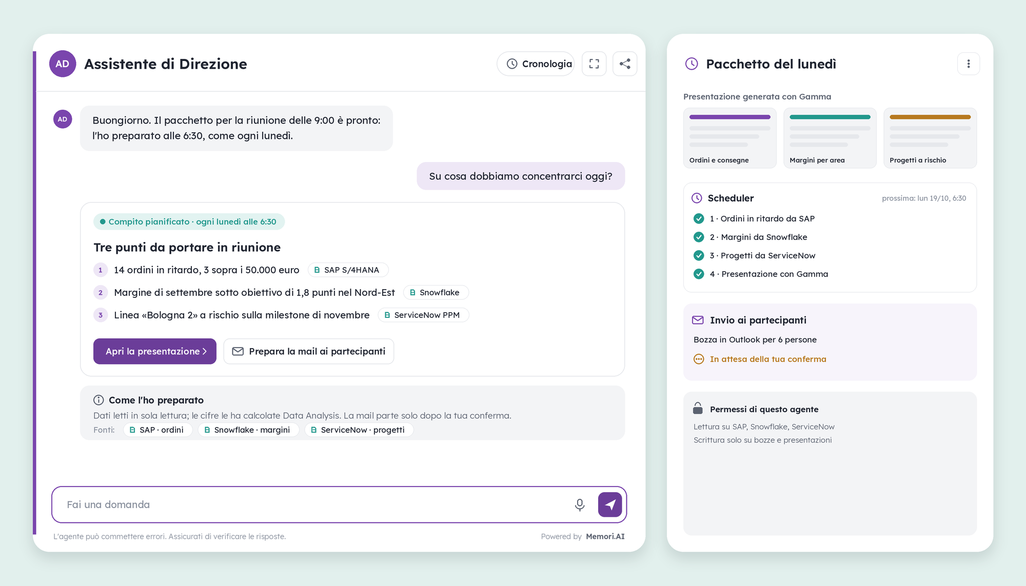 Agents that work, improve, and answer to someone