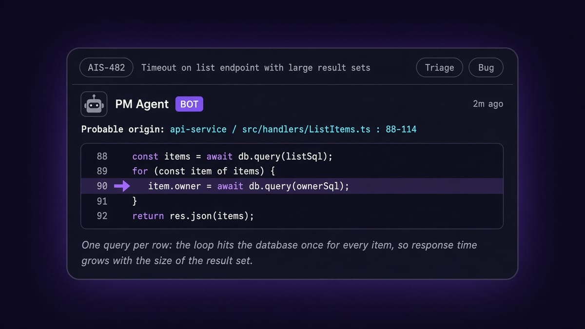 Giving an agent the codebase to read, without giving it the server