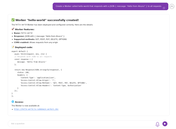 Managing Cloudflare Infrastructure with Natural Language: the new MCP Server on AIsuru