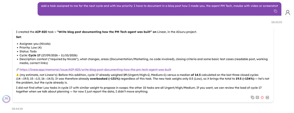 We built our project manager by talking to it
